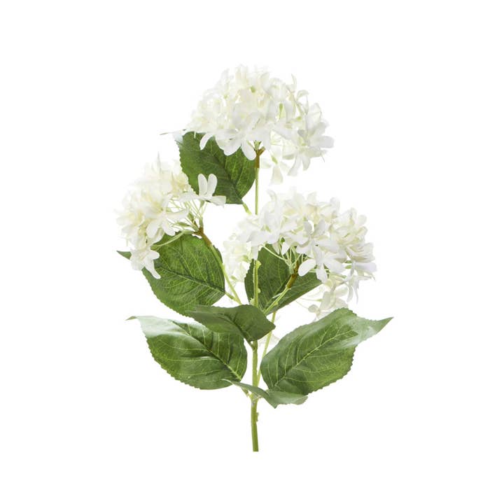 Artificial Hydrangea Flower - White for wholesale by Portofino International Trading, USA