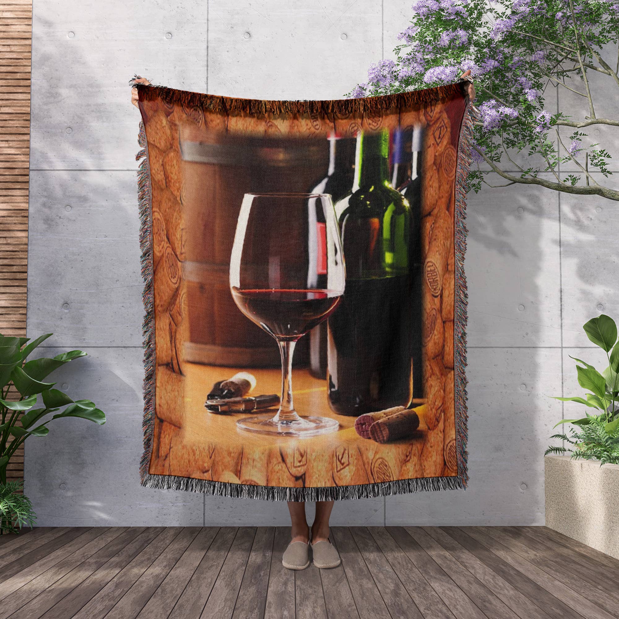 3dRose - Wholesale Throw Blanket - 3dRose, Share Some Wine With Me, Blanket2