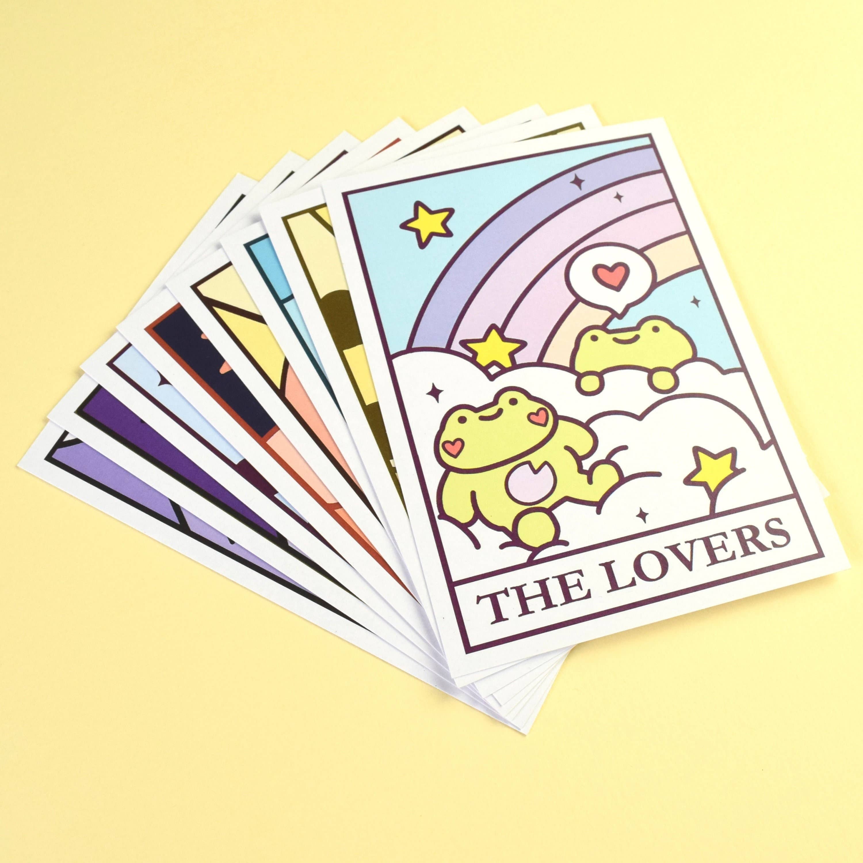 Nimbob – wholesale Postcard set – Taro-frog Postcards - Set of 8 Cards - Froggy Tarot Cards4