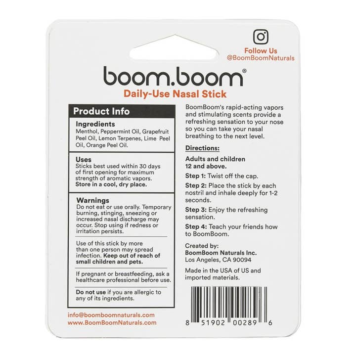 BoomBoom - Wholesale Nasal Care - Nasal Stick - Tropical (24 units)6