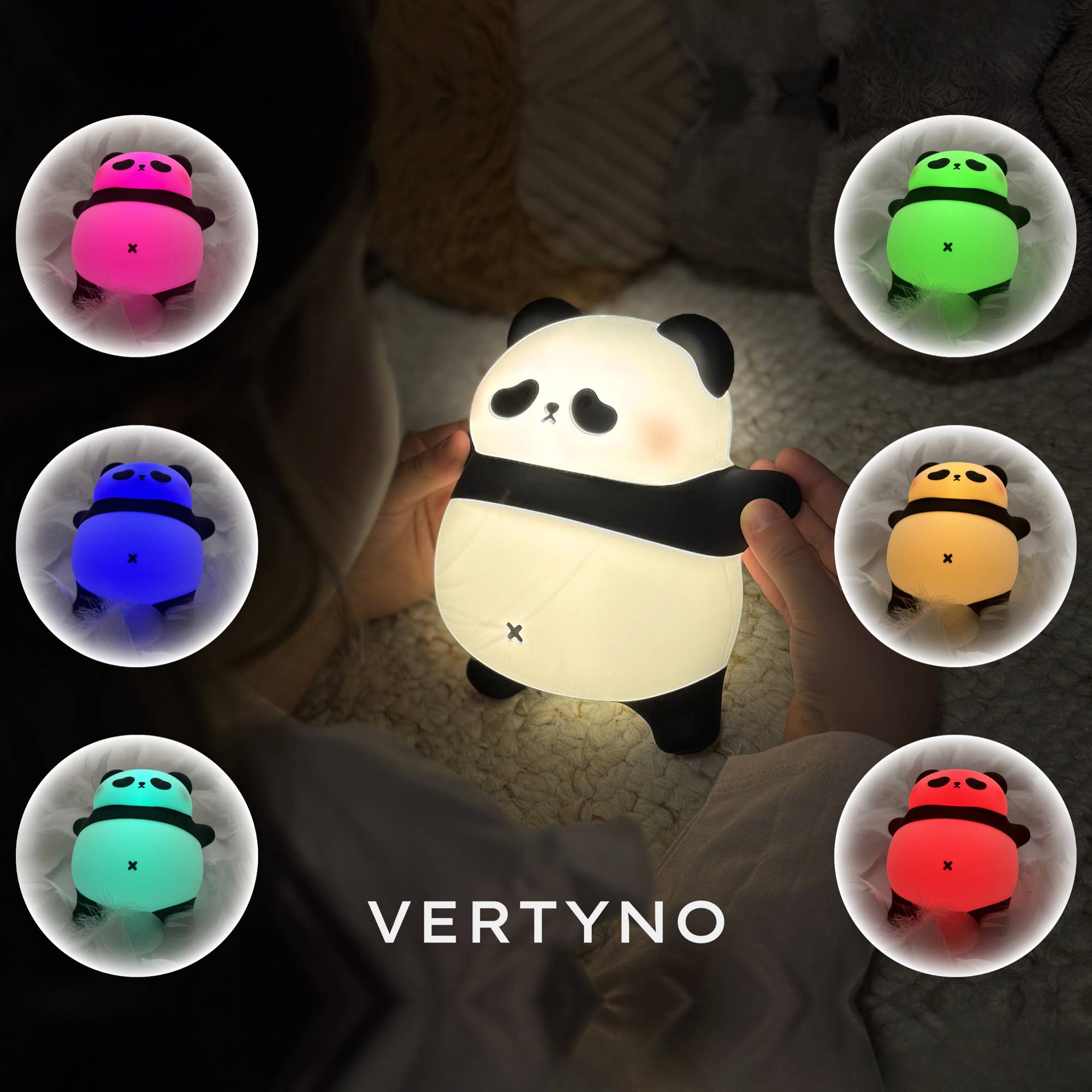 VERTYNO - Vente Veilleuse - Enfant et bébé - Veilleuse Panda Silicone Rechargeable – Mochi par VERTYNO5