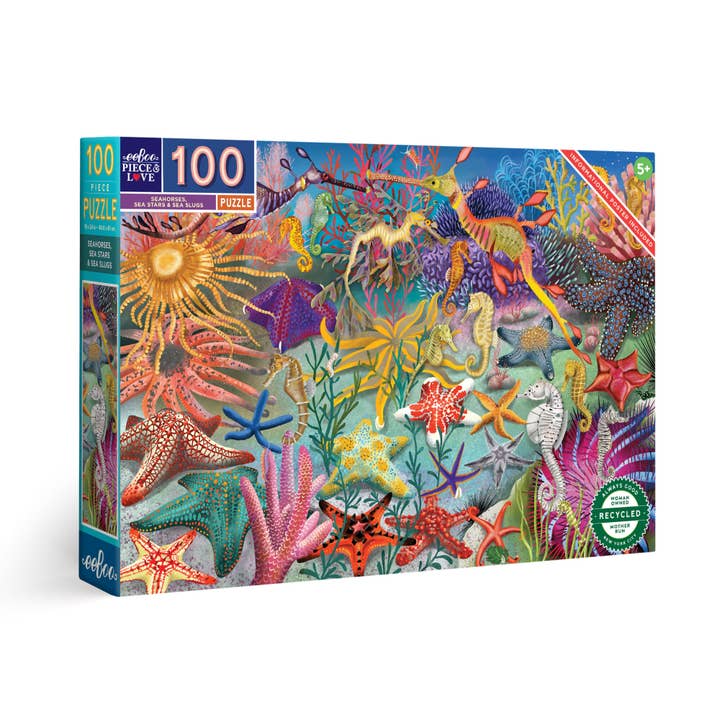 eeBoo 100 Pc Puzzle - Seahorses, Sea Stars Sea Slugs for wholesale by Bobangles