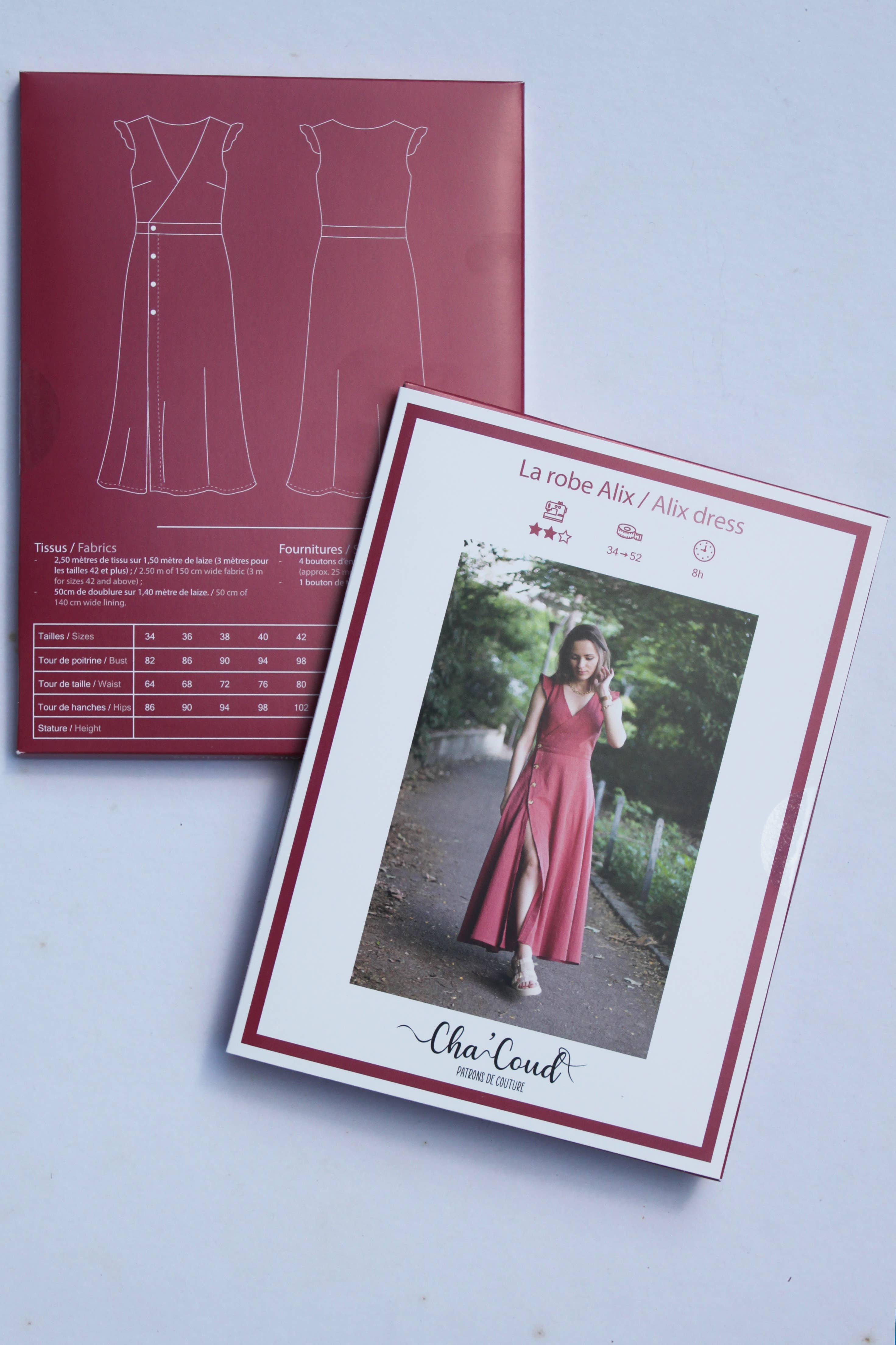 Cha' coud - Wholesale Craft Sewing Kit - Sewing pattern - Alix dress3