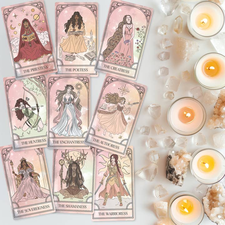 Feminine Archetypes Oracle Card Deck for wholesale by Wanderess