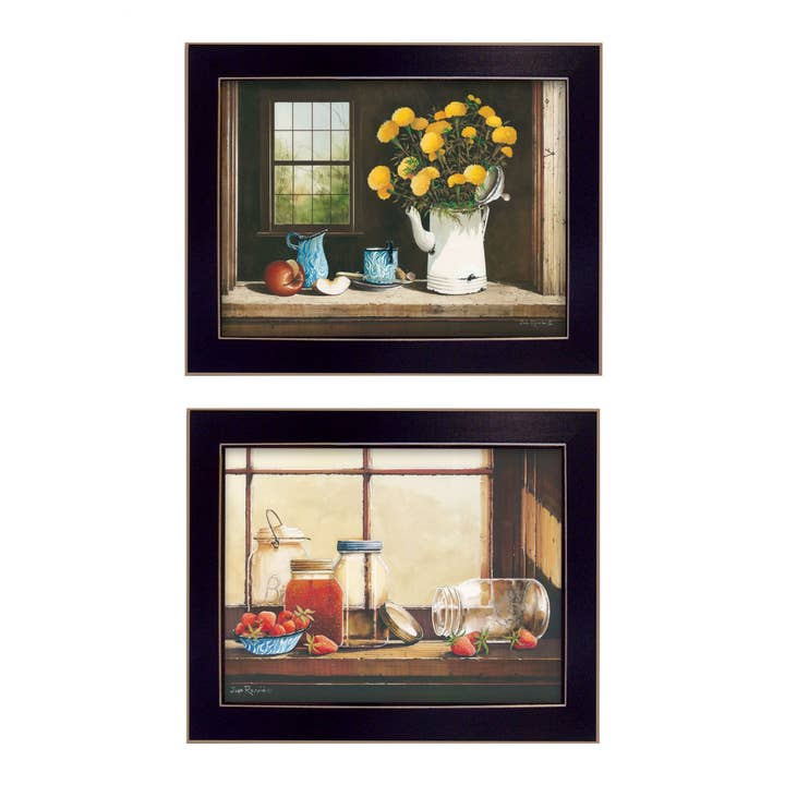 Vignette en 2 parties « Collection thé, pommes et fraises » pour la vente par Trendy Decor 4U