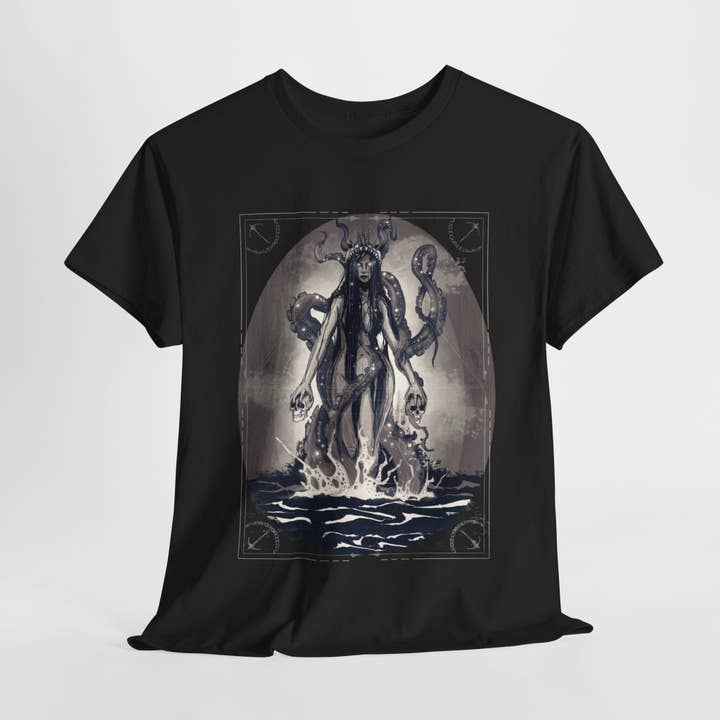 Siren Unisex Zwaar Katoenen T-shirt voor wholesale door LVB Art