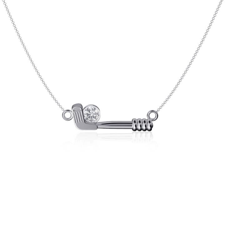 GOLF Club Pendant Necklace - Silver for wholesale by Dayna Designs