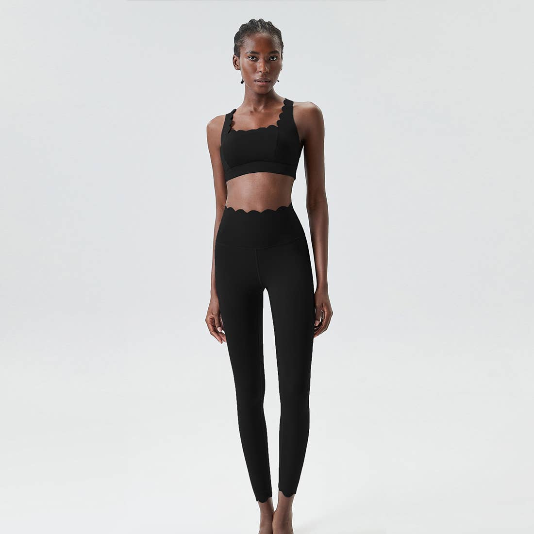 Sodalemon – wholesale Activewear set – Women′s – Women Seamless Yoga Set - Removable Cup Bra&Contoured Tights0