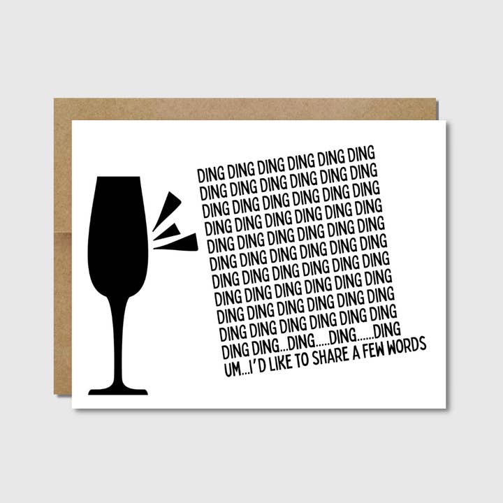 Trouwkaart | Ding Ding Ding Ding voor wholesale door Raisin Spirits