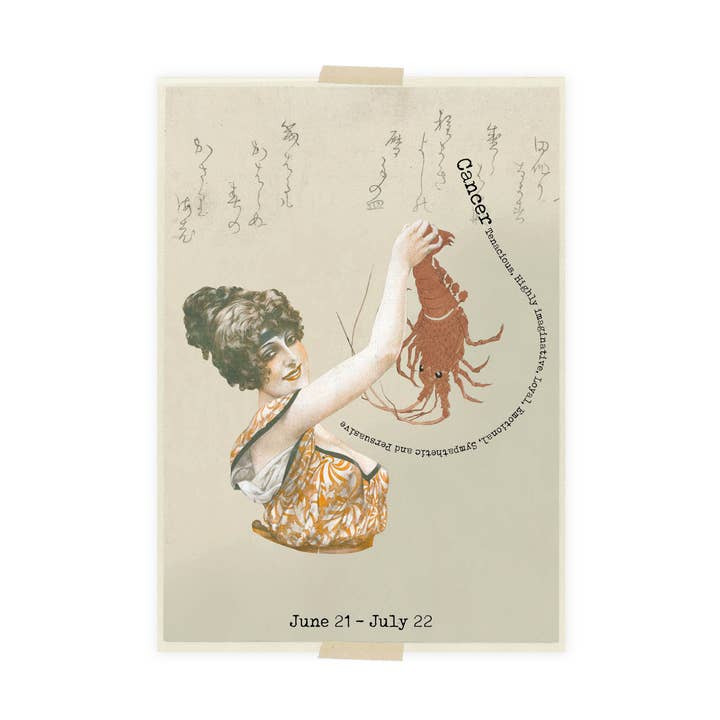 Postcard collage constellation Cancer - Cancer voor wholesale door Lylies