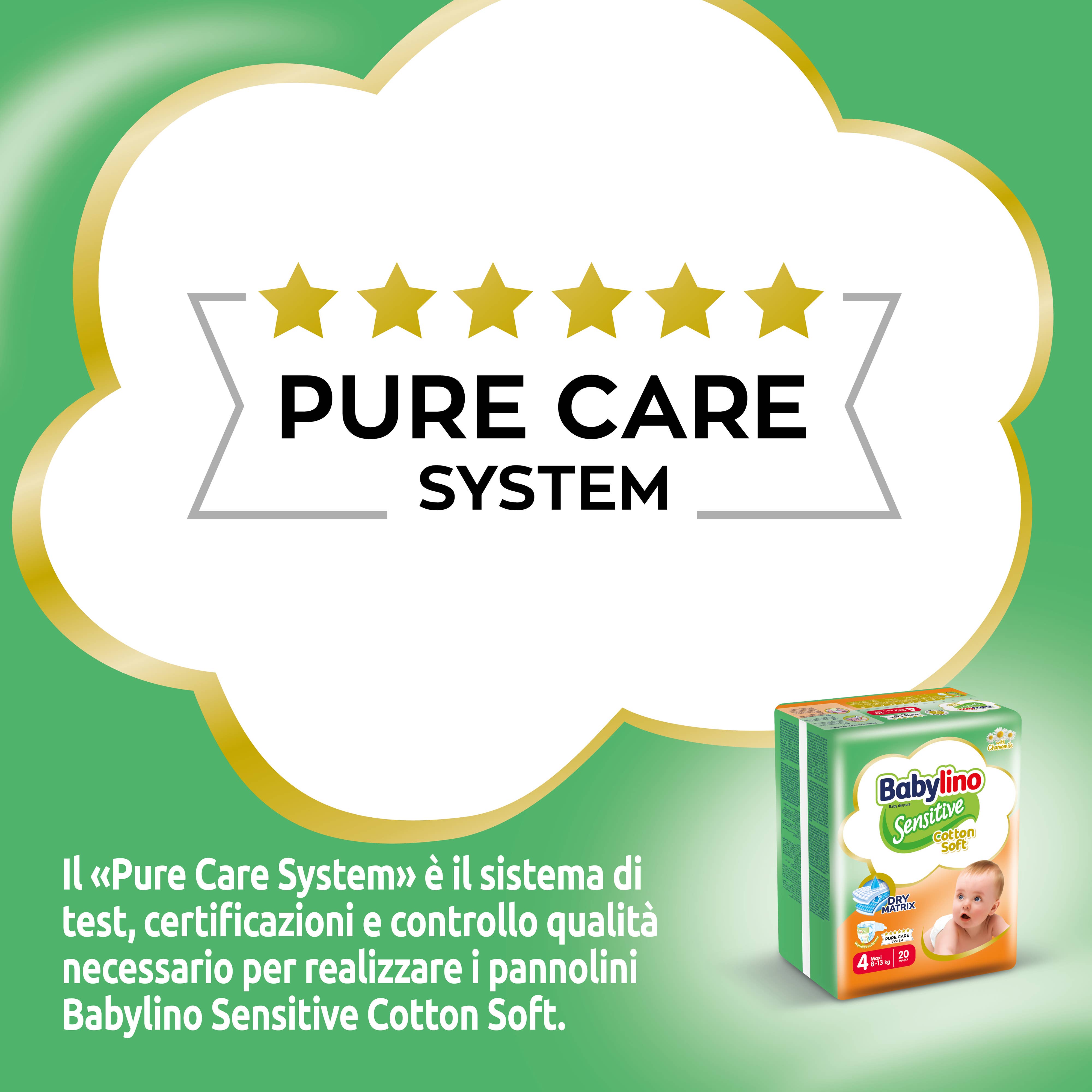 Babylino - Wholesale Diaper (Non-Cloth) - Baby - Babylino Sensitive Cotton Soft, Diapers Size 4, 20 Units5