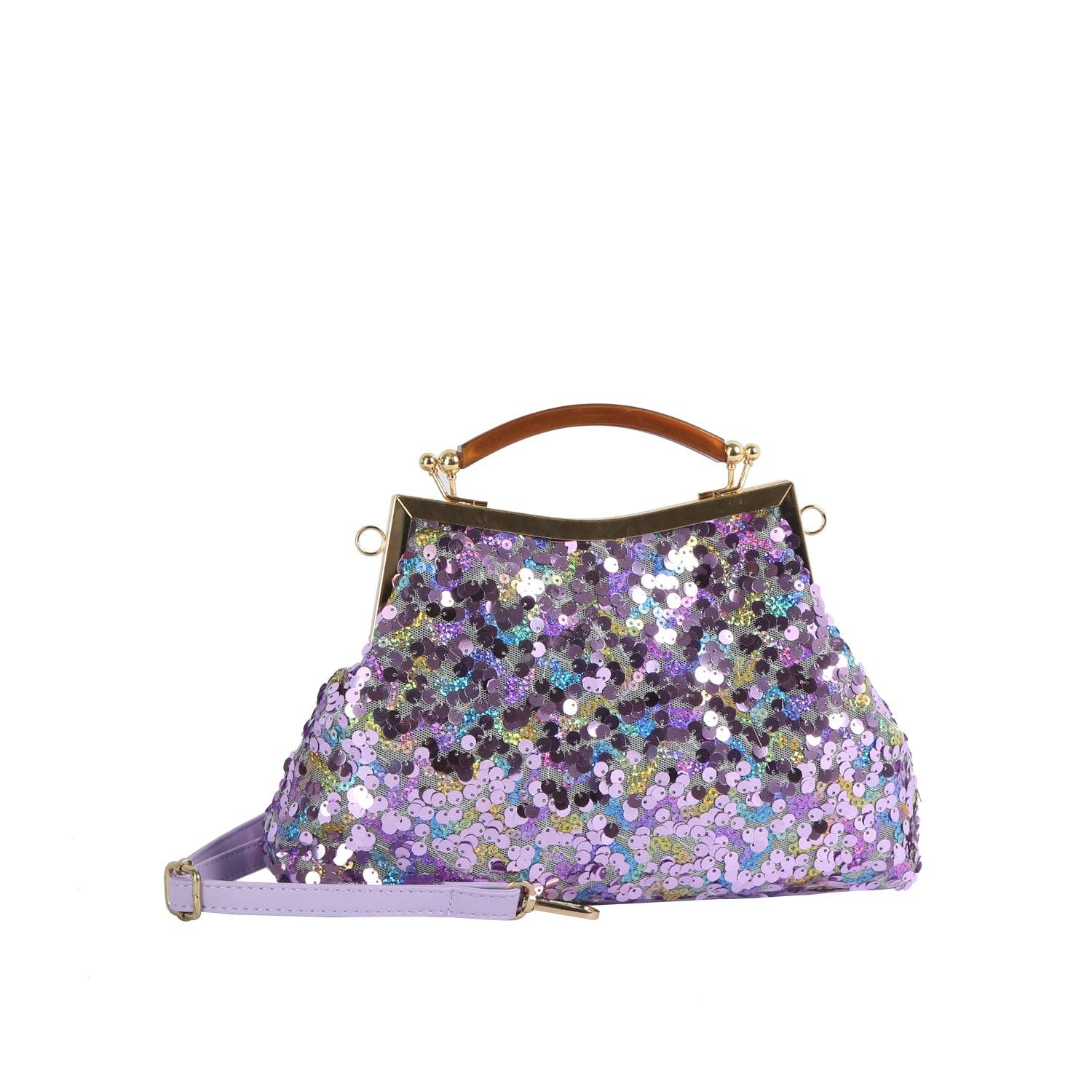 Handbag Factory Corp - Wholesale Schoudertas - Dames - Schoudertas met pailletten en framehandvat4