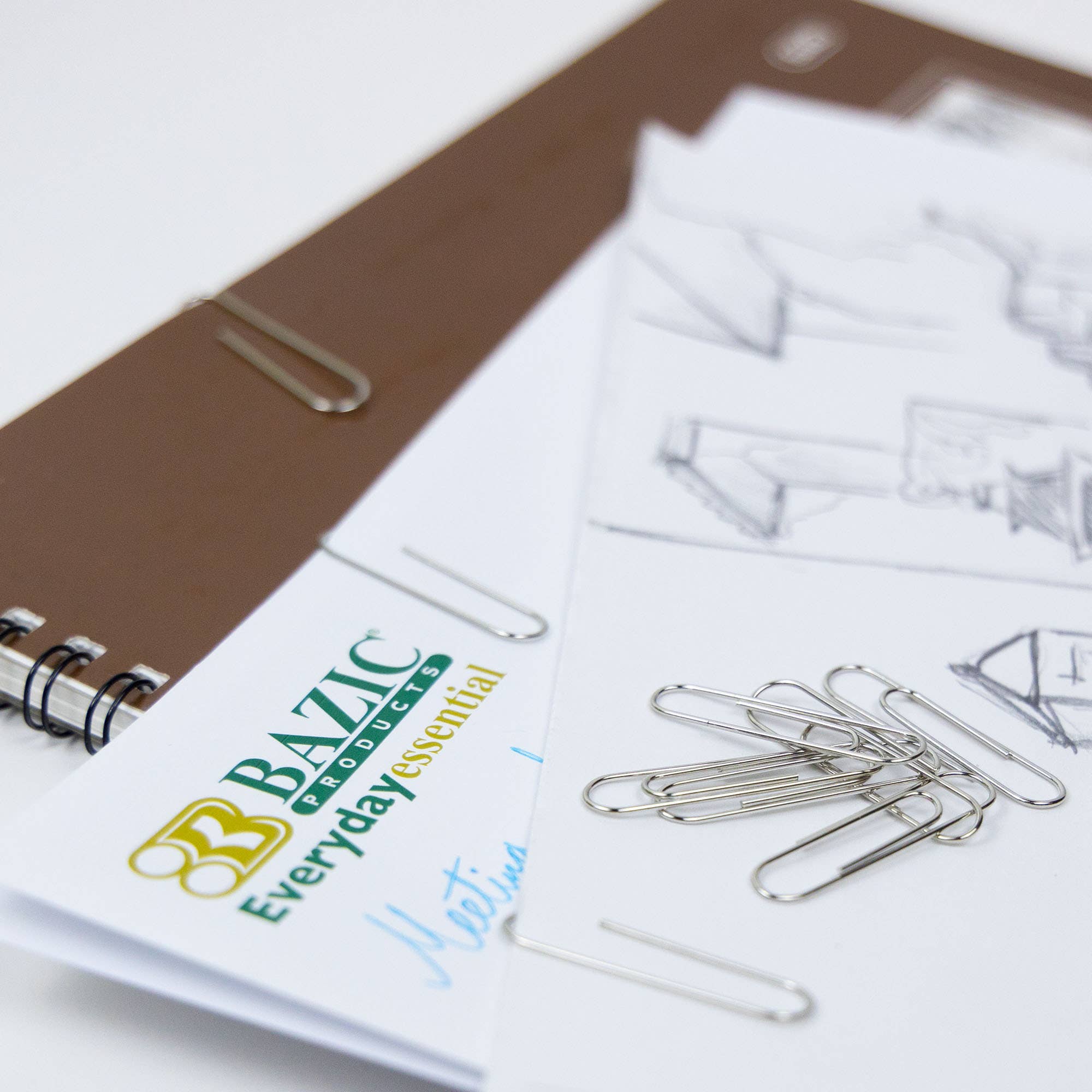 BAZIC Products - Wholesale Paperclip - Paper Clip (33mm) No.1 Regular Silver (200/Pack)4