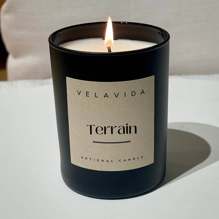 Terrain Minimalistic Scented Candle for wholesale by Velalume