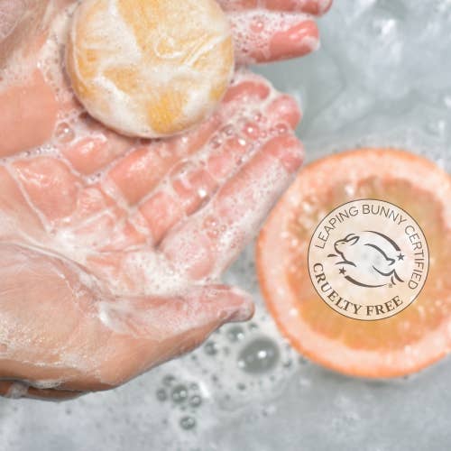 Tangie LLC - Wholesale Shampoo Puck/Solid Shampoo - Citrus Shampoo Bar Packaged Wholesale WhiteLabel