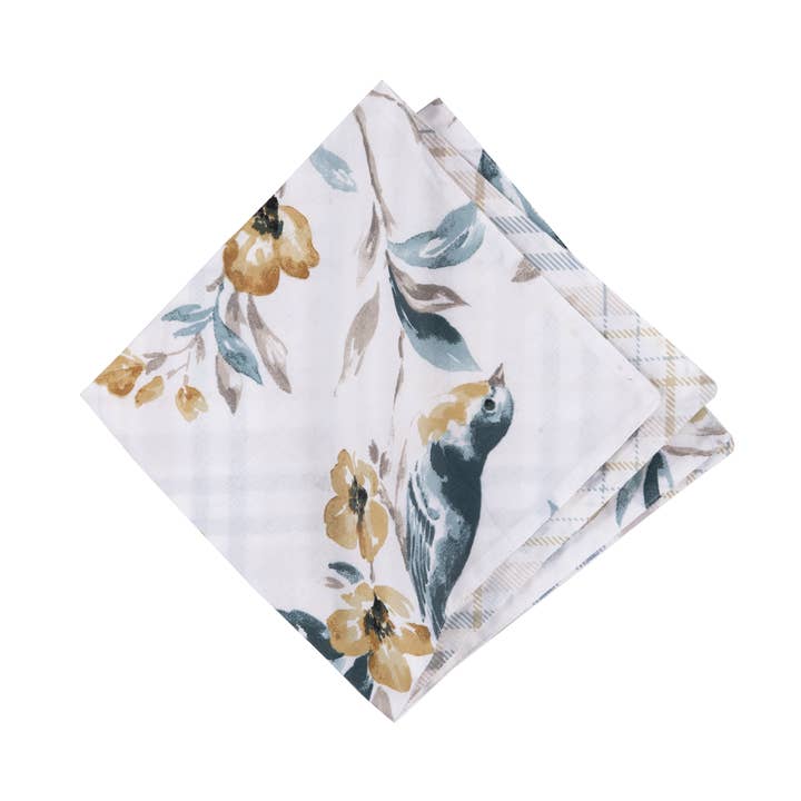 Serviette Calix Bluebird Bird pour la vente par C&F Home