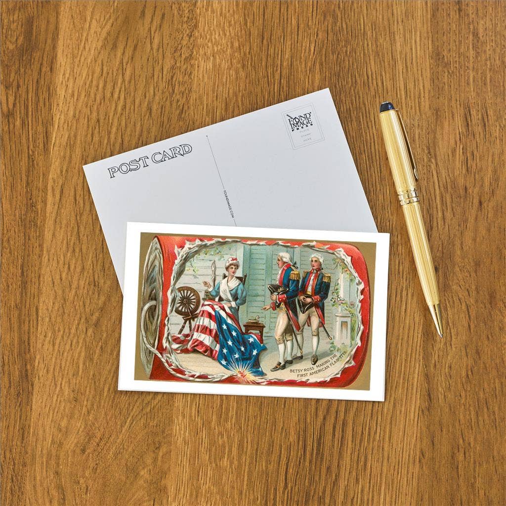 Found Image Press - Wholesale Postcard - Postcard PT-109 Betsy Ross Sewing Flag1