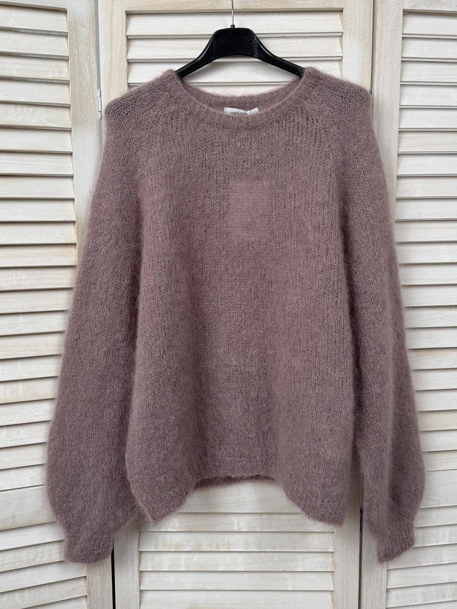 NOELINE – wholesale Knitted jumper – Women′s – 80% kid mohair sweater 30122