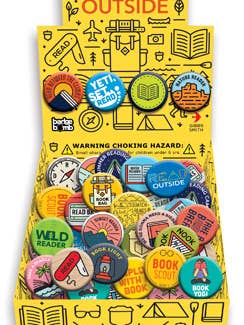 Read Outside Button Box - counter display for wholesale by Gibbs Smith