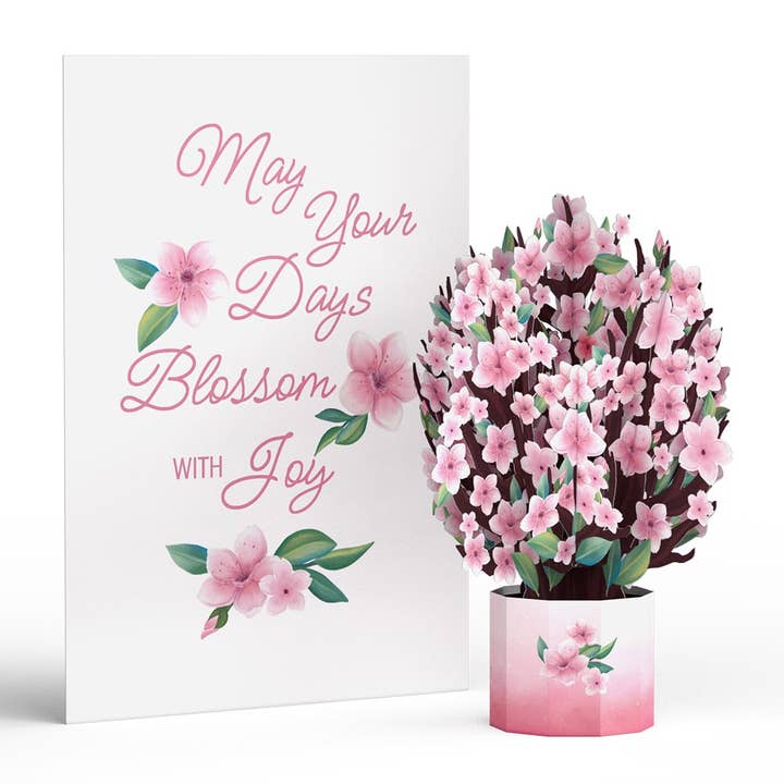 May Your Days Blossom with Joy Card with Mini Bouquet 5x7" for wholesale by Lovepop Cards