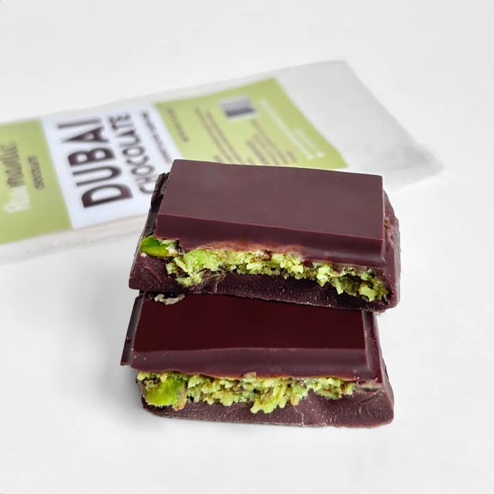 Rawmanticchocolate - Wholesale Chocolate - Rawmanticchocolate DUBAI pistachio Kunafa 65g chocolate bar