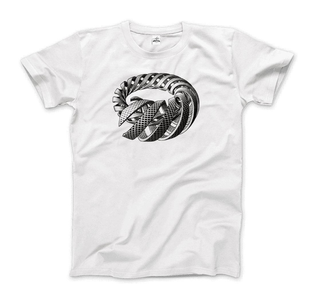 Art-O-Rama Shop - Wholesale Screen Printed T-Shirt - Unisex - MC Escher Spirals Art T-Shirt3