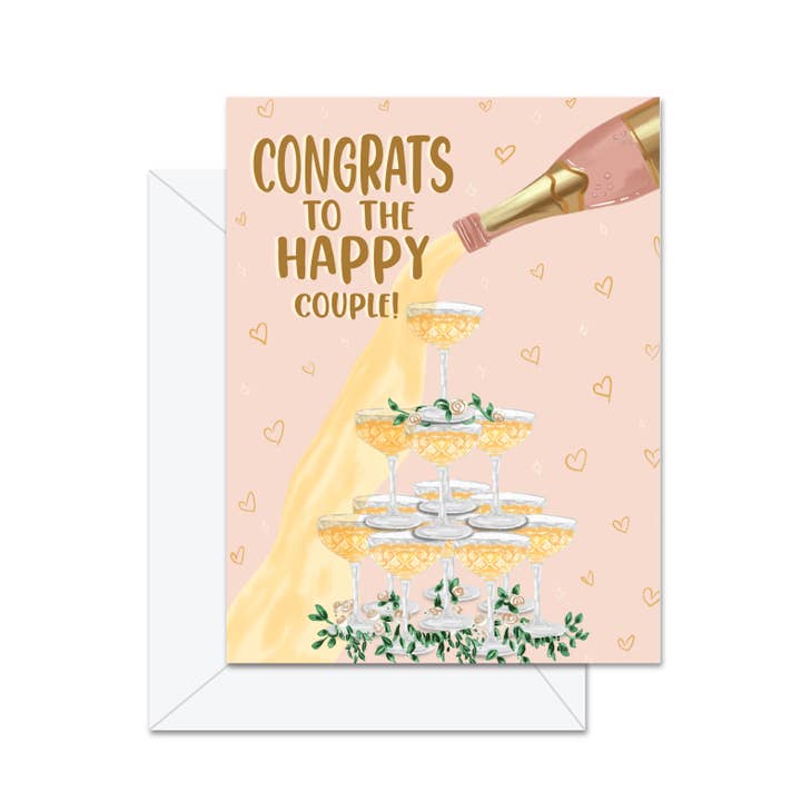 Congrats to the Happy Couple - Greeting Card for wholesale by Jaybee Design