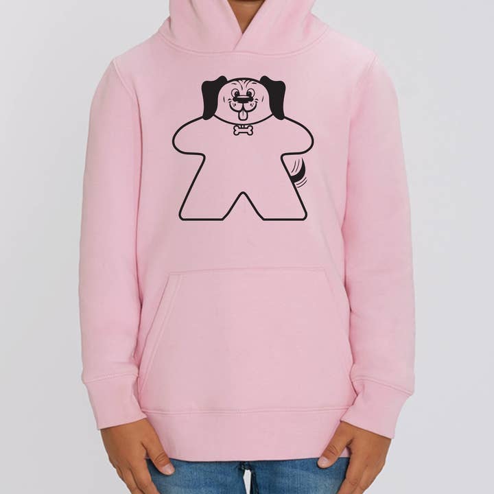 Hund Meeple børn hættetrøje for engroshandel hos Meeplings | Handmade in Berlin