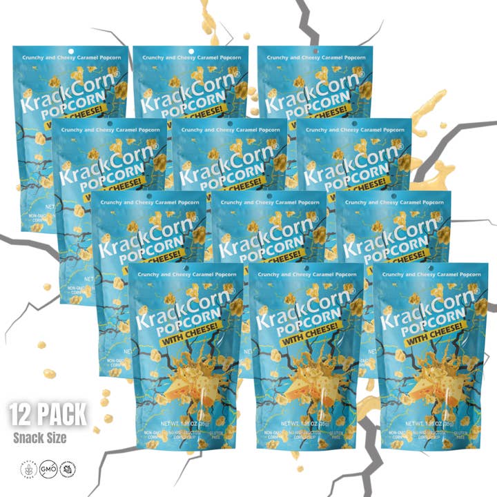 KrackCorn - Wholesale Popcorn - KrackCorn Popcorn With Cheese! 1.25oz - 12ct case