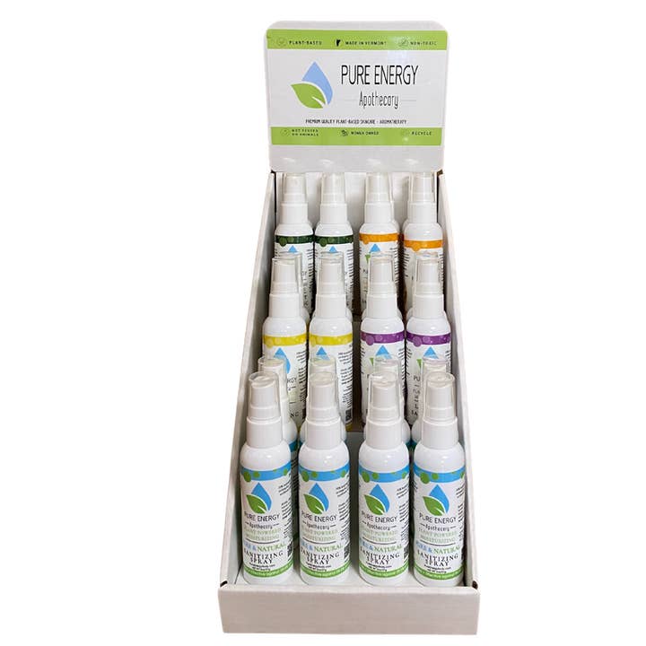 Pure Energy Apothecary - Wholesale Hand sanitiser - Sanitizing Spray Travel Size Display