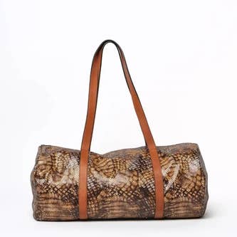 Callelongue Kubic Brown Bag for wholesale by Nehari Créations