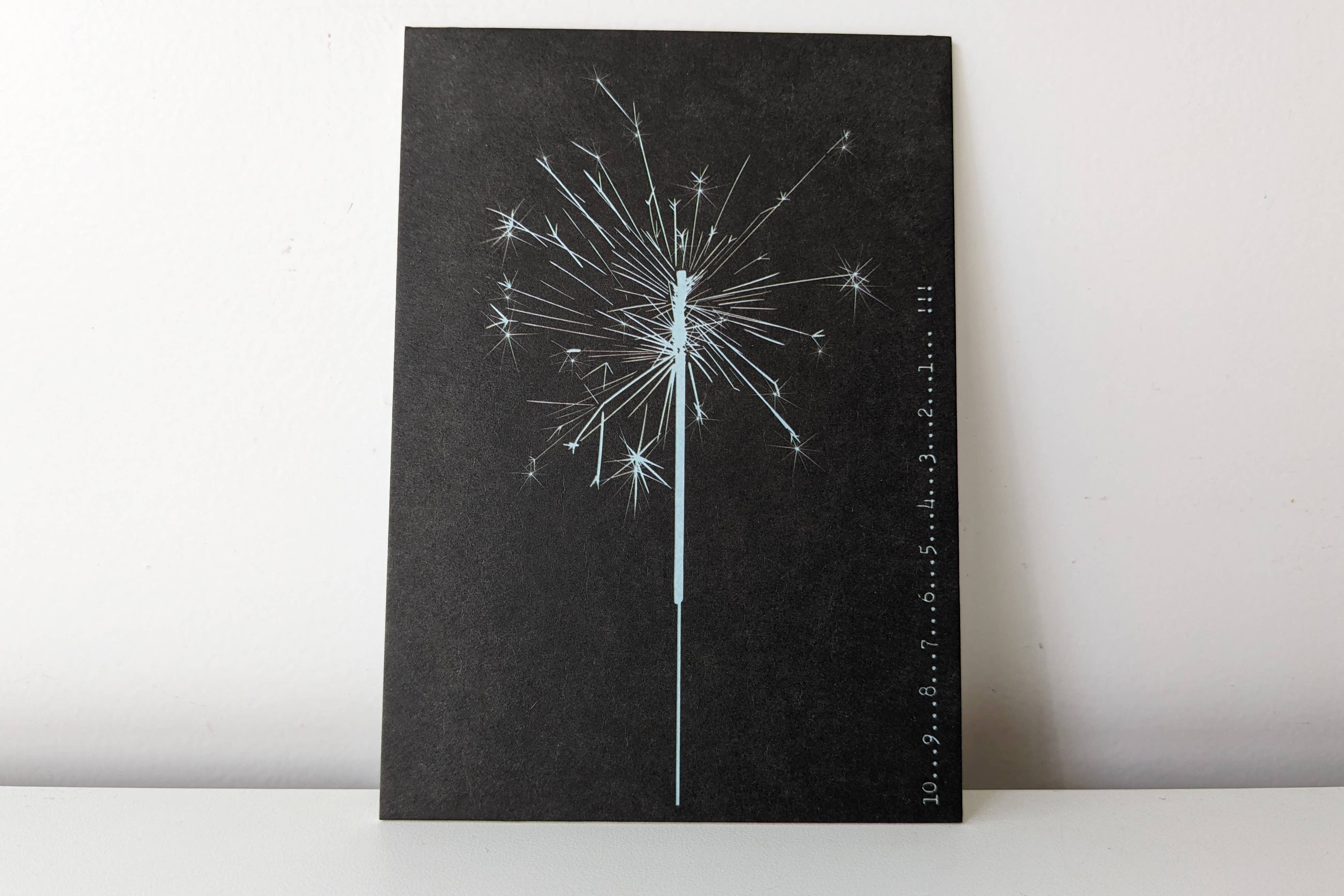 gute.attribute - Wholesale Birthday Card - Congratulations “Sparkler” - Countdown 10... 9... 8... 7...0