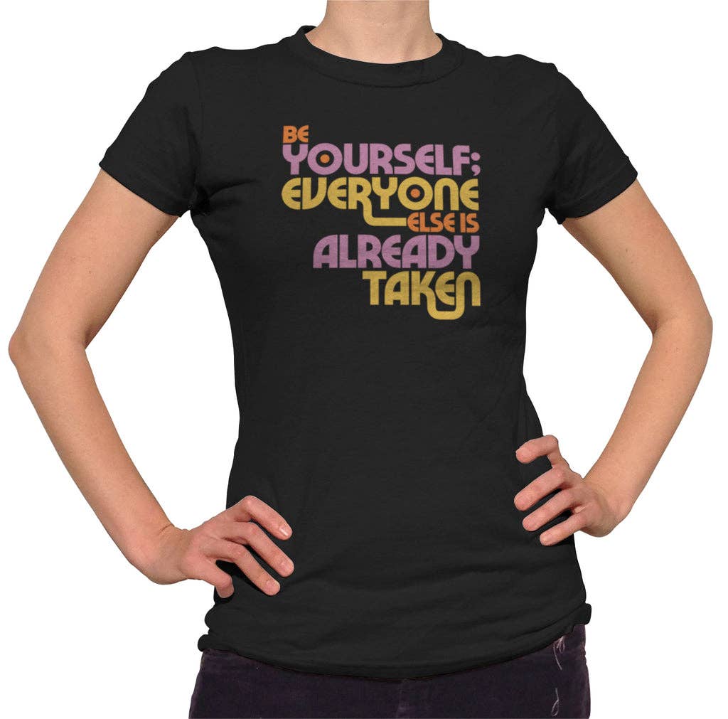 Boredwalk - Wholesale Screen Printed T-Shirt - Women's - Women's Be Yourself Oscar Wilde T-Shirt0