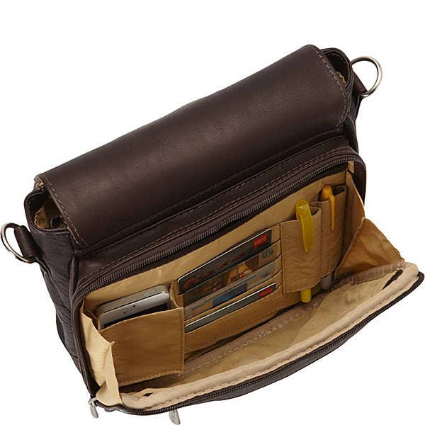 Piel Leather - Wholesale Laptop Bag - Unisex - DOUBLE LOOP TABLET CARRY-ALL3