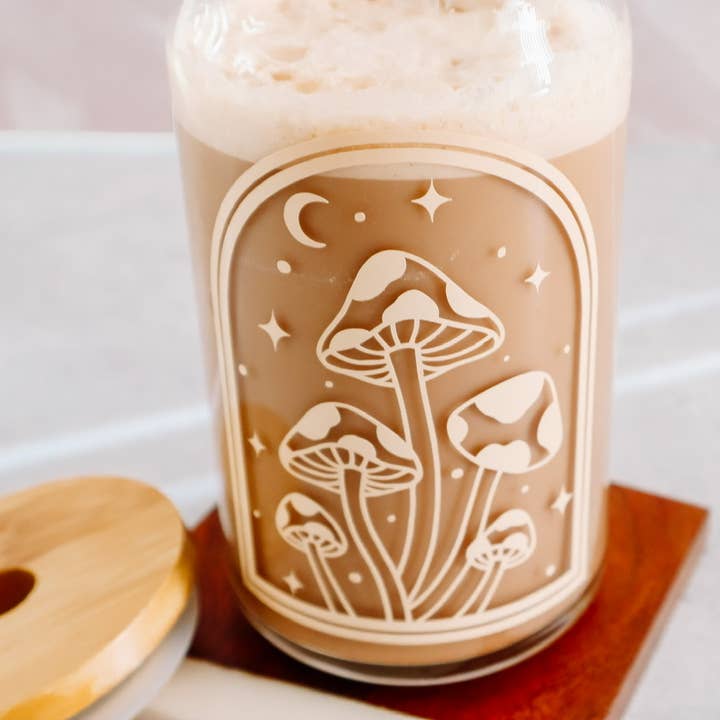 Luxxe Creations Collection – wholesale Dricksglas och koppar – Svamp Dröm Glas Kopp - Glas Burk - Svamp Kopp