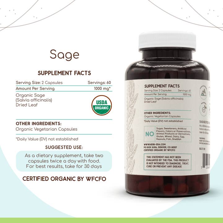 HerbEra - Wholesale Oral Supplement/Vitamin - Sage Capsules3