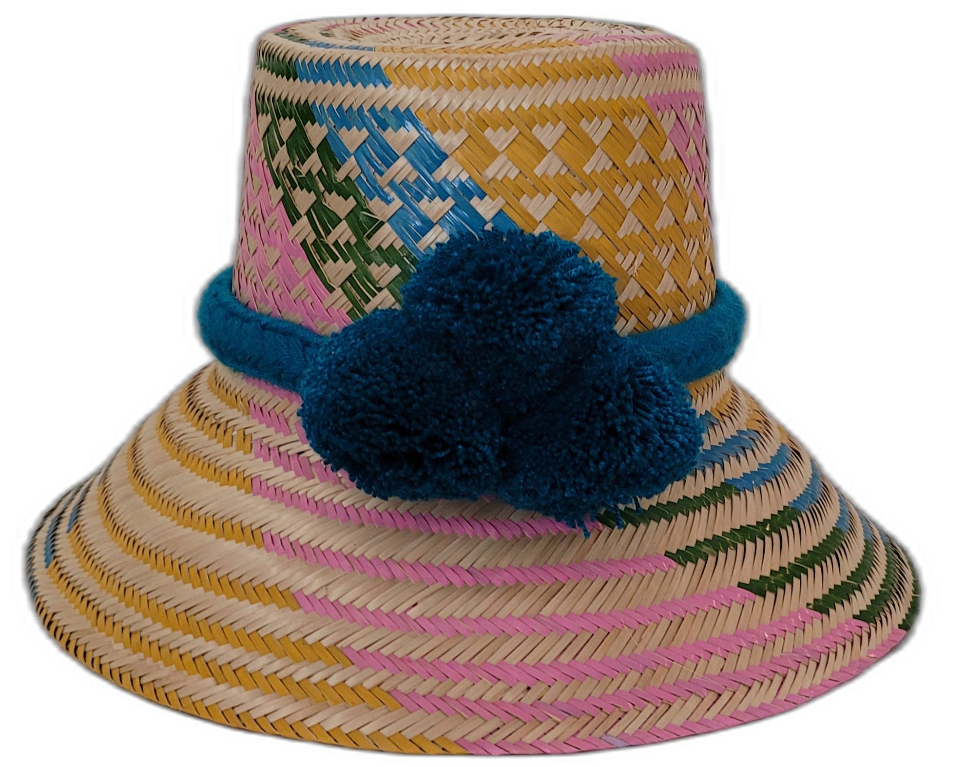 Wuitusu - Vendita all'ingrosso Cappello di paglia - Donna - Cappello Wayuu Fatto a Mano da Gemma