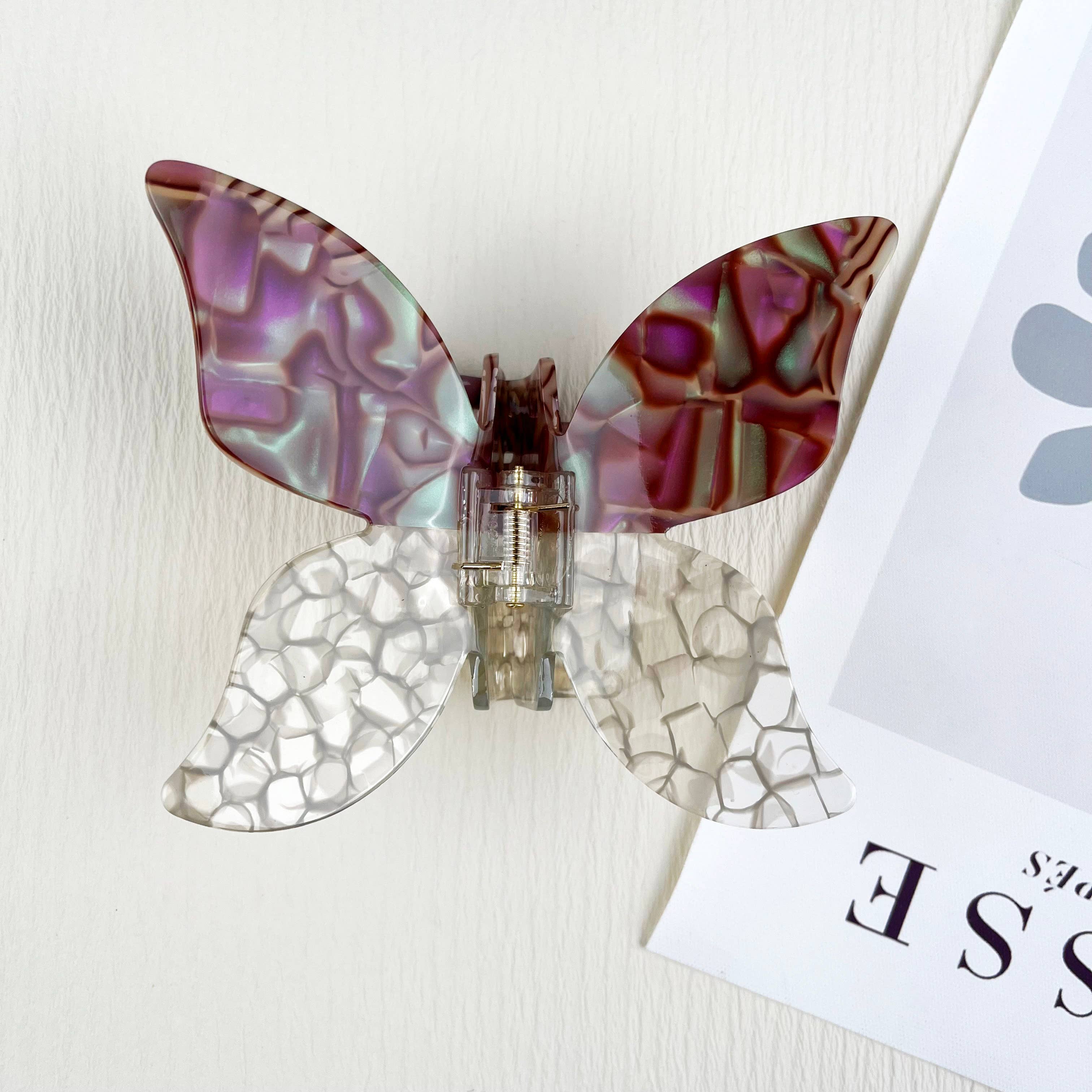 TheDivaSoap – wholesale Hair clip – Women’s – Acetate Butterfly Hair Claw Clip4