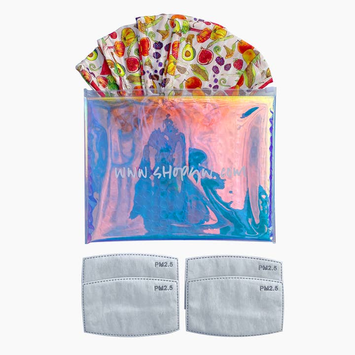 cjw - Wholesale Protective face mask/shield - Eat your Veggies Mask 2.0 - Pink4