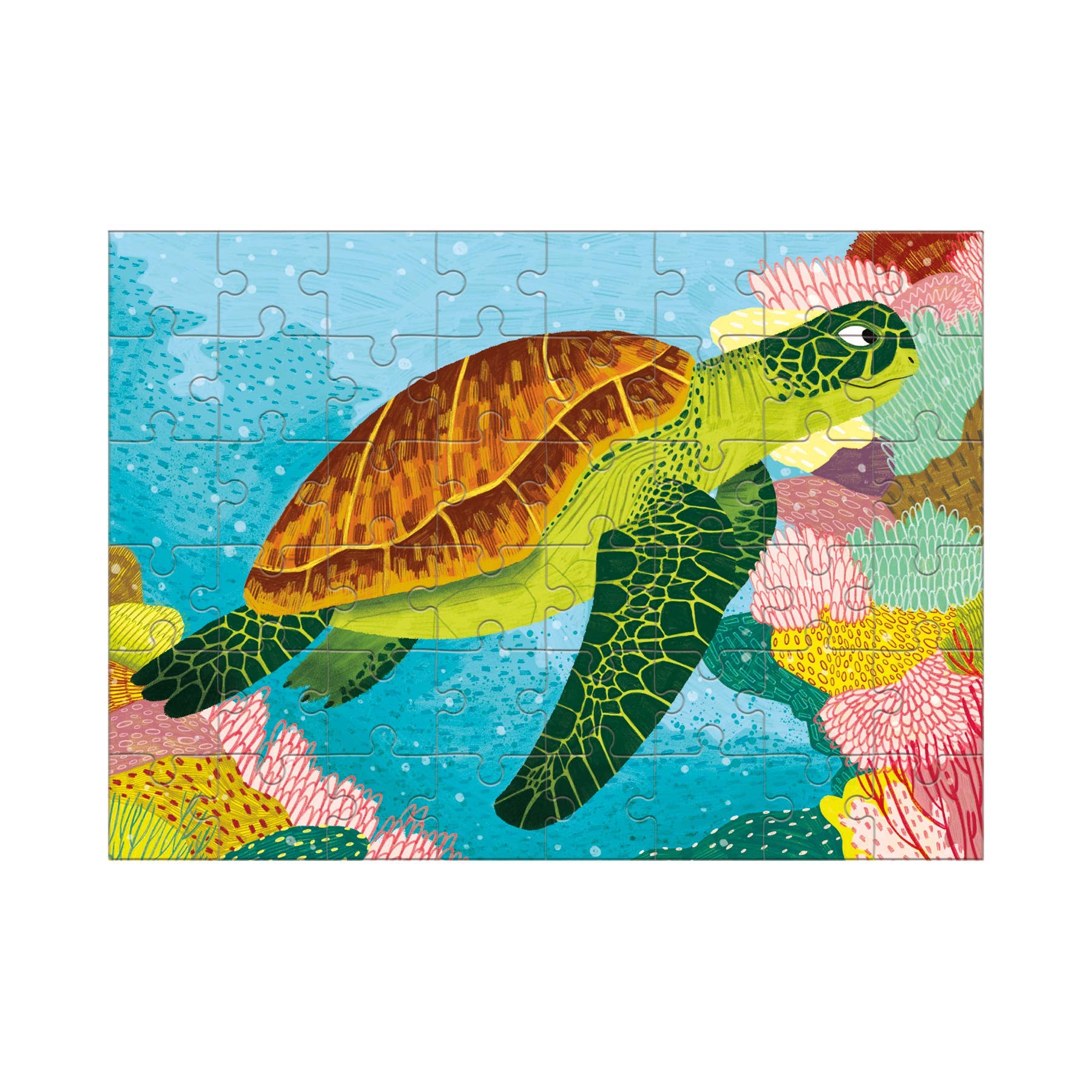 Chronicle Books - Wholesale Puzzle - Kids - Green Sea Turtle Mini Puzzle1
