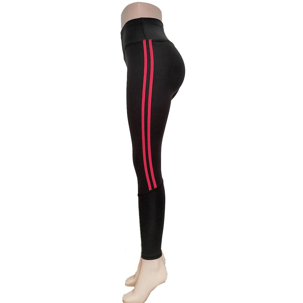 SSImport - Vente Legging de sport/d'intérieur – femme - LEGGING DE YOGA À RAYURES A2068, TAILLES MÉLANGÉES, 12 PIÈCES/ENSEMBLE0