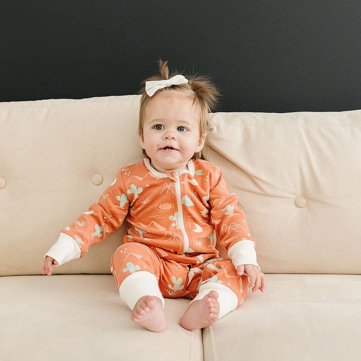 Cat & Dogma - Wholesale Jumpsuit - Baby - Organic Cotton Zippy - Desert1