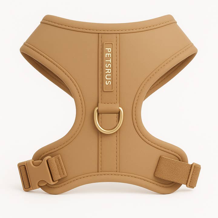 Justerbar anti-drag hundsele, beige för wholesale av PETsRUS