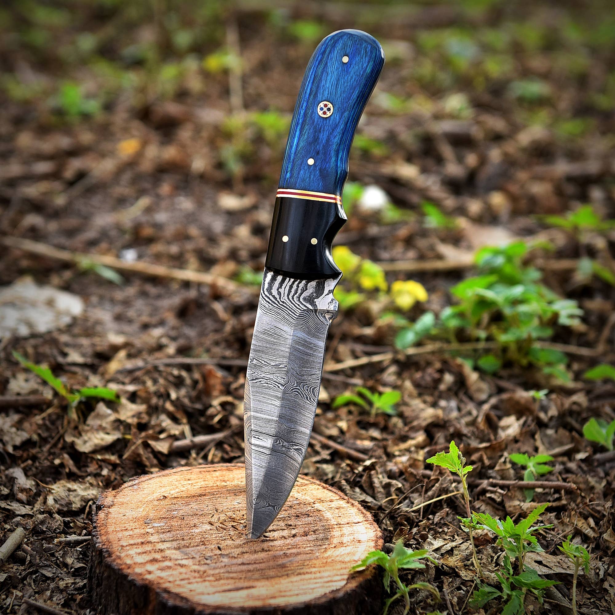 Deer Edge - Wholesale Pocket Knife/Holder - Damascus Steel Skinner knife for men - Outdoor Use7