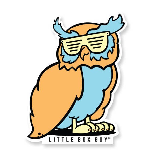 Adesivo coruja por atacado de Little Box Guy®