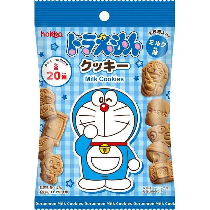 Hokuriku Seika Doraemon Cookies: Milk Flavor (50g) for wholesale by MA Imports