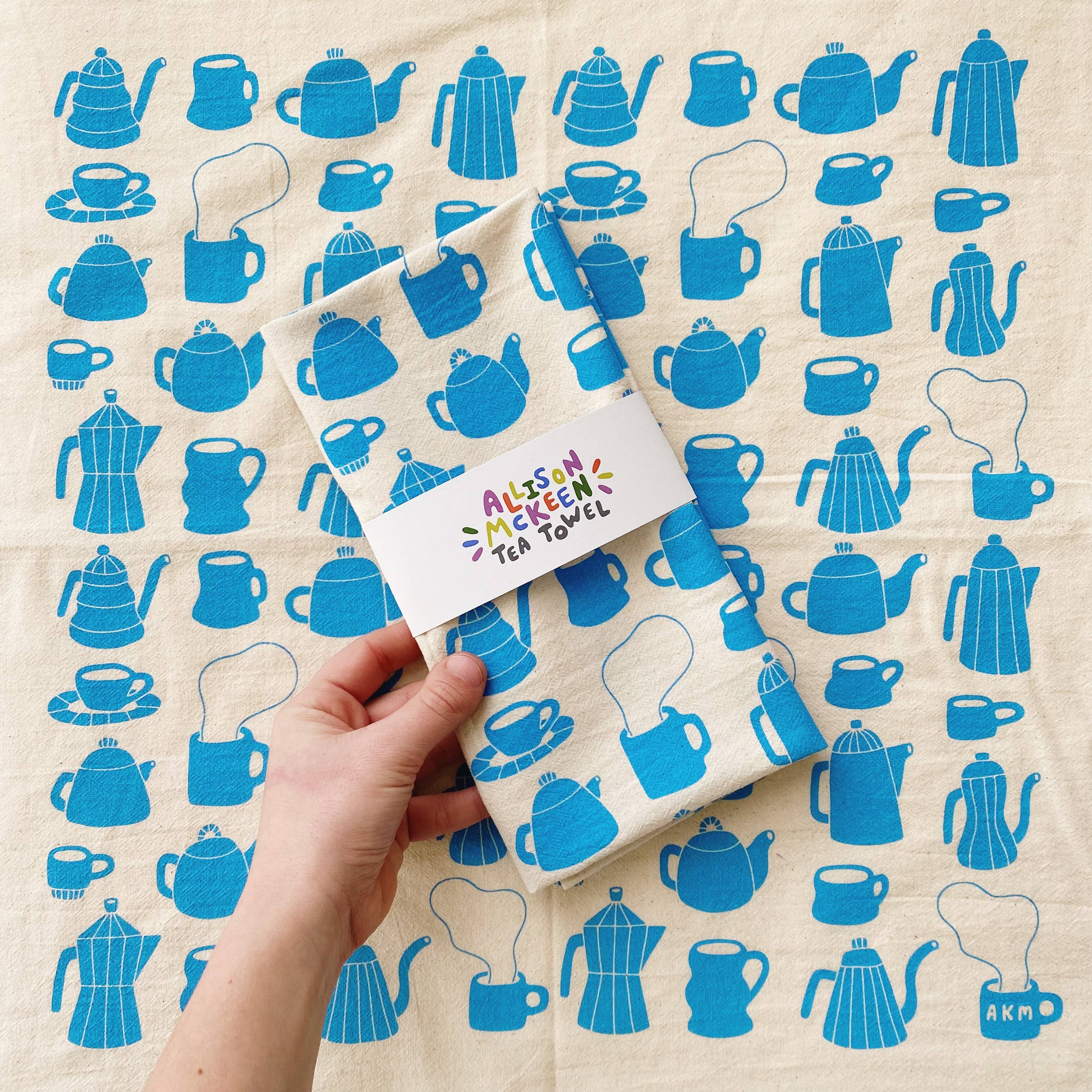 Allison Mckeen Art - Wholesale Tea Towel - tea towel - tea and coffee5