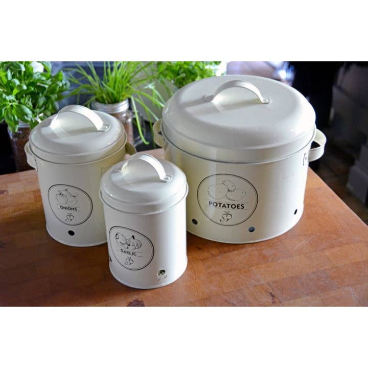 Fallen Fruits Ltd – wholesale Food storage container – C2069 - Onion Storage Tin3