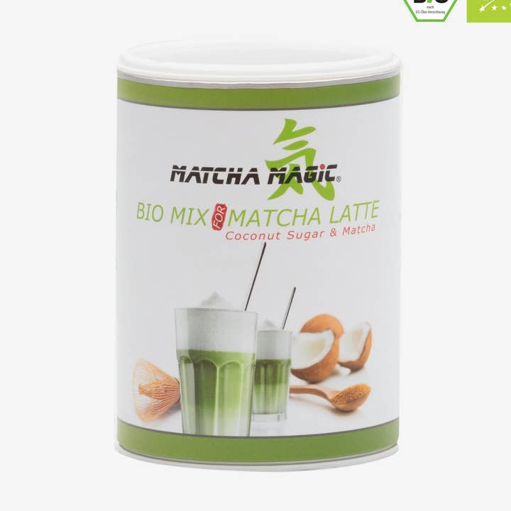 Ekologiskt matcha-lattemix med kokosblomssocker (200 g) för wholesale av Matcha Magic