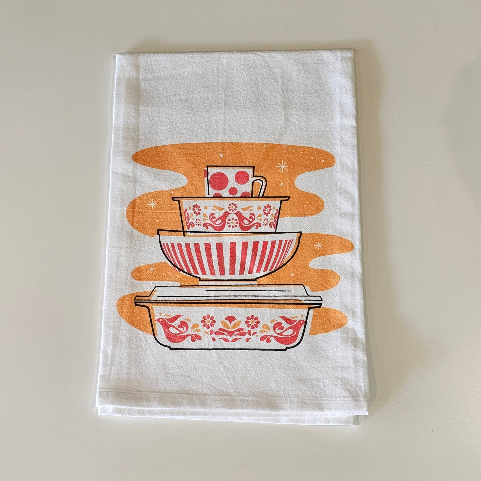 JoRetro - Wholesale Tea Towel - Pyrex Tea Towel Bundle - One of Each Design - Quantity 87